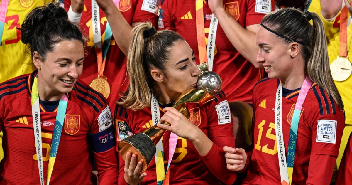 England defeated in the World Cup final, Spain became champions for the first time