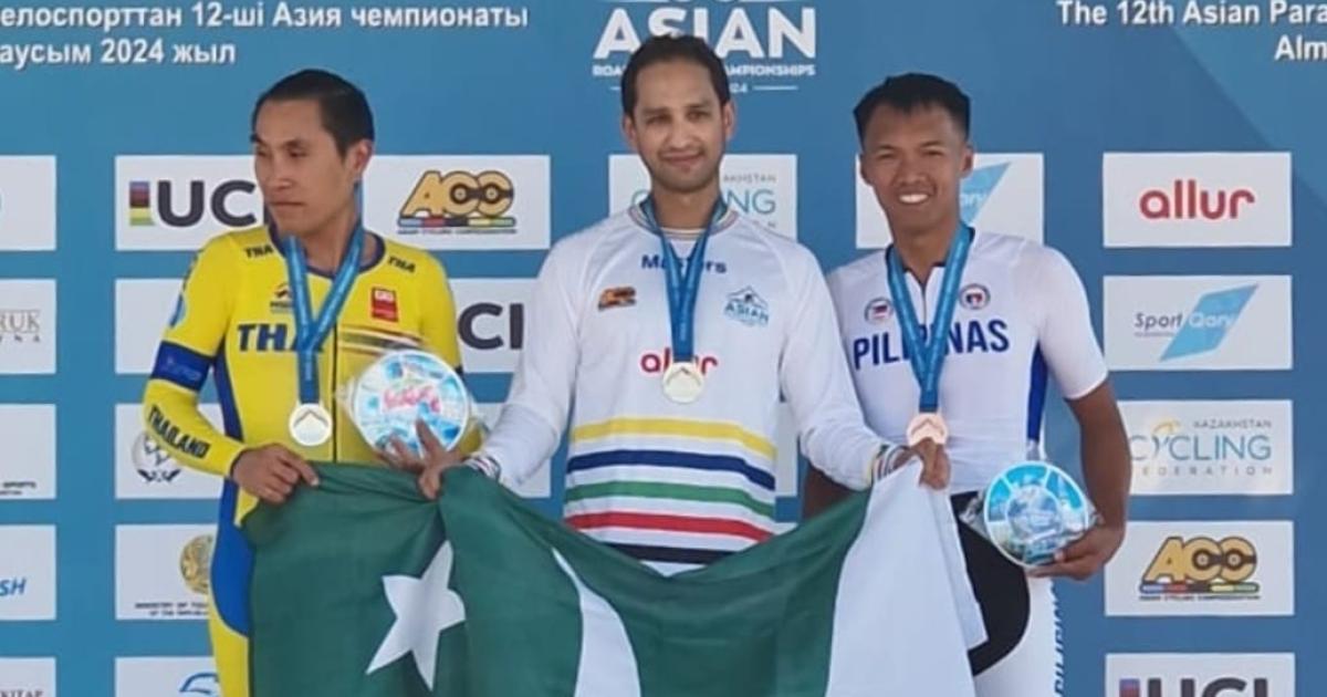 Pakistan’s biking crew gained the gold medal on the Asian Championship