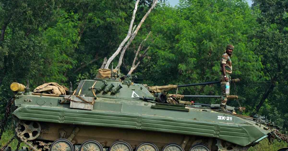 Indian tank sinks whereas crossing river, 5 troopers die