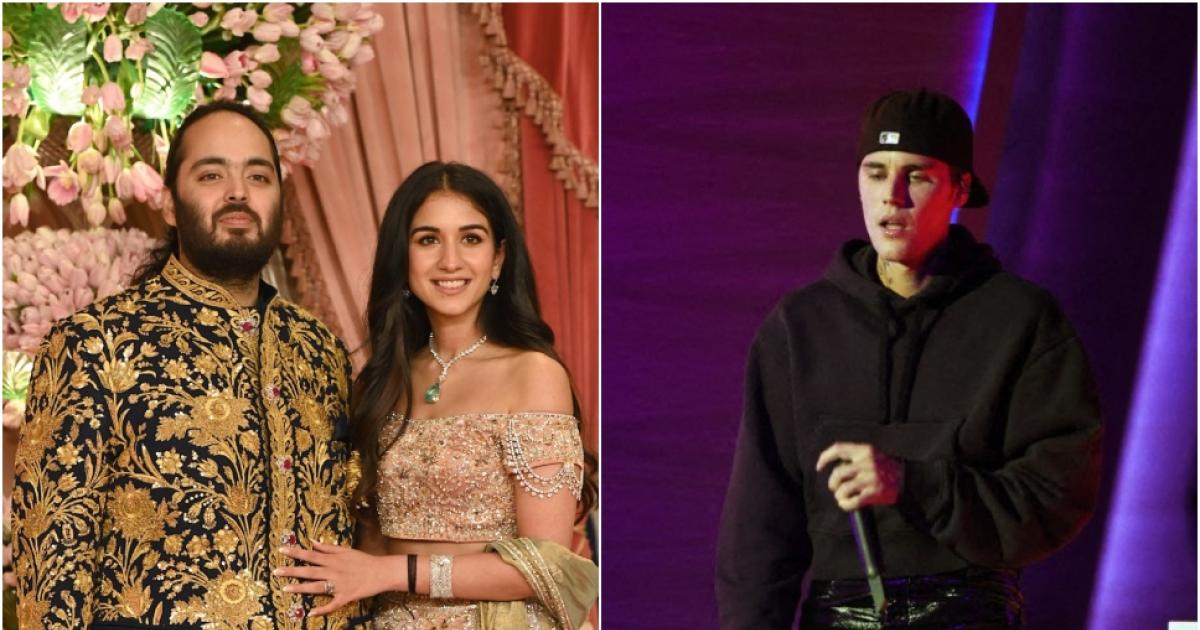 Justin Bieber performs at Mukesh Ambani’s son’s pre-wedding function