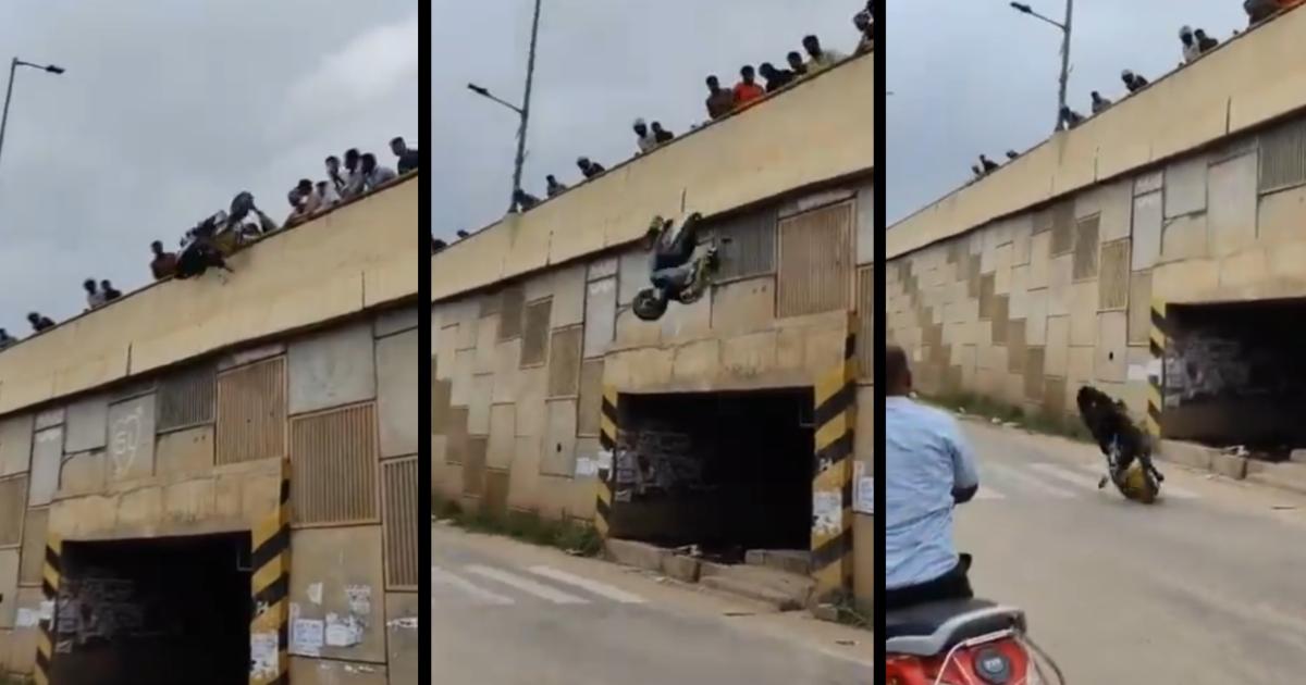 India: Citizens ‘fed up with one-wheeling’ throw scooters off bridge