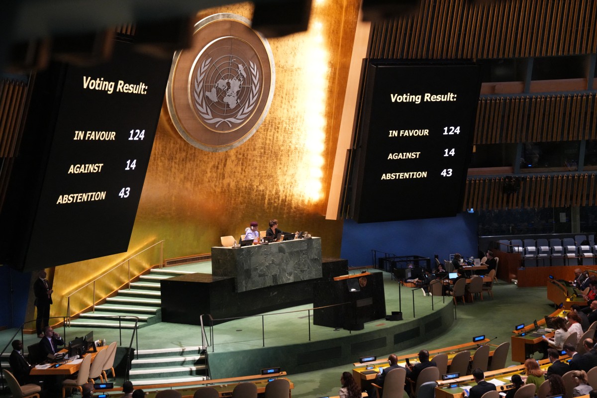 Un General Assembly Vote On Israeli Occupation 