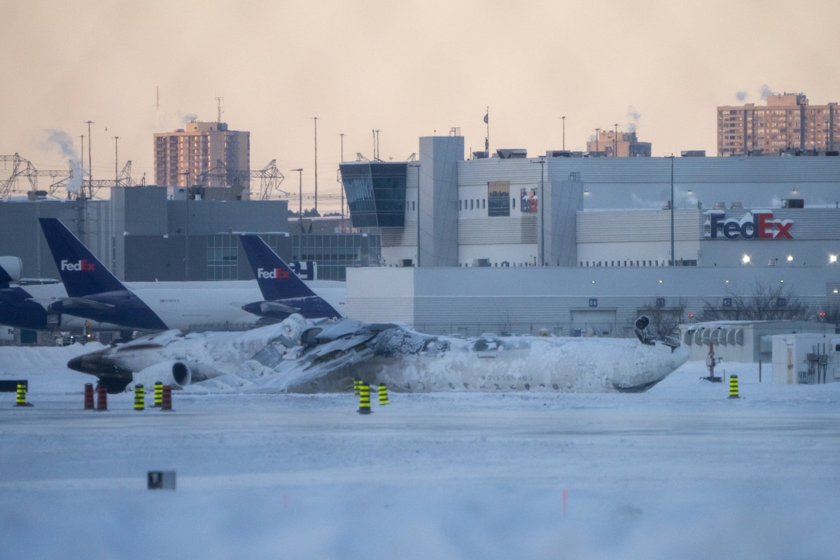 Delta Regional Jet Crash Lands At Toronto Pearson 