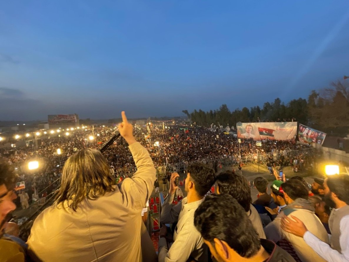 PTI Sawabi Rally